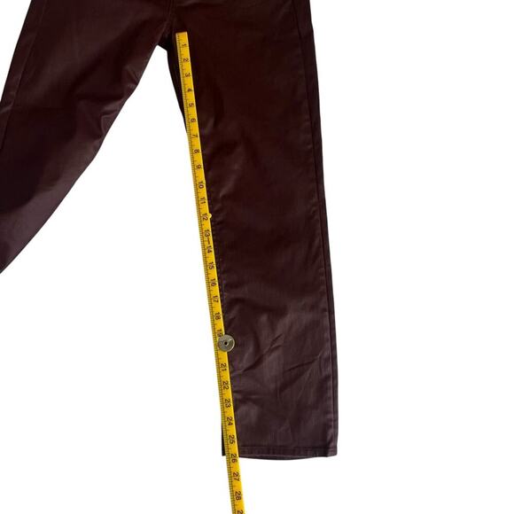 Gap Women's Vintage Slim Mid Rise Coated Jeans Burgundy Size 6 Regular - Picture 10 of 10